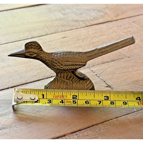Vintage MCM Brass Road Runner Bird Figurine 4 Inches - Picture 8 of 10